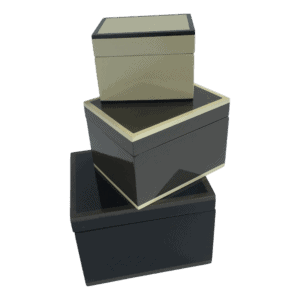 Uptown Lacquer Boxes, Set of 3
