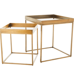Perfect Nesting Tables Brass