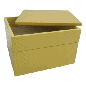 Yellow Lacquered Stackable Box