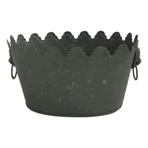 Oval Scallop-Edge Planter- Table Top