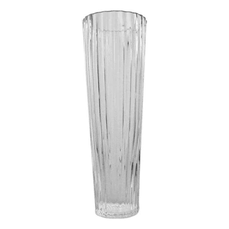 Ribbed Glass Vase Tall WELLROOMED