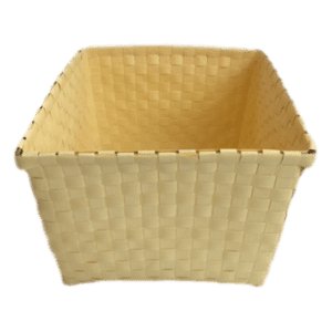 Woven Bin Yellow