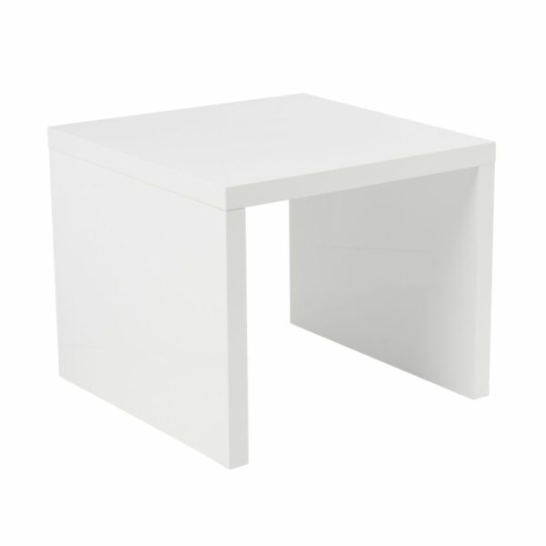 Abby White End Table