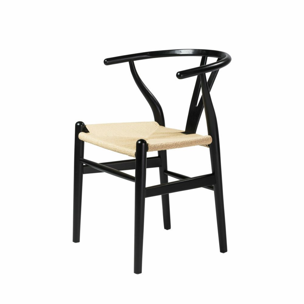 Wishbone Black Dining Chair – WELLROOMED