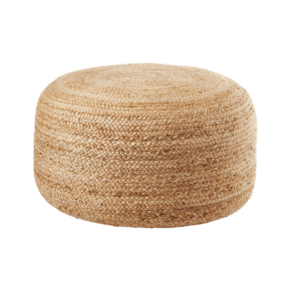 Braided Hemp Ottoman