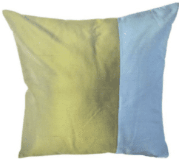 Ocean Block Silk Pillow